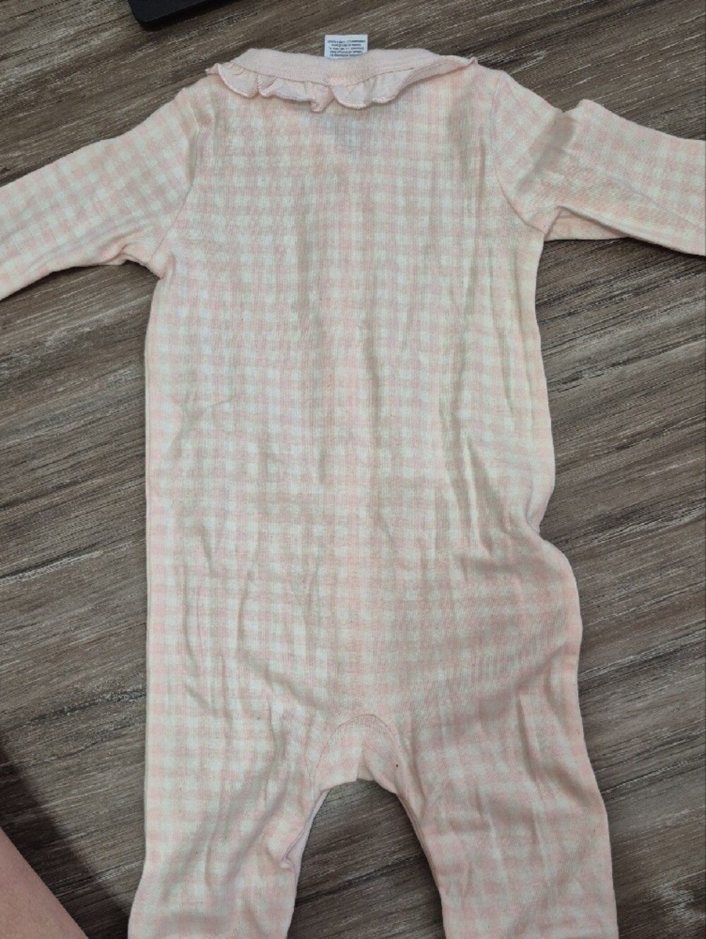 Modern Moments Pink Gingham Ruffle One-Piece Bodysuit - Picture 4 of 4